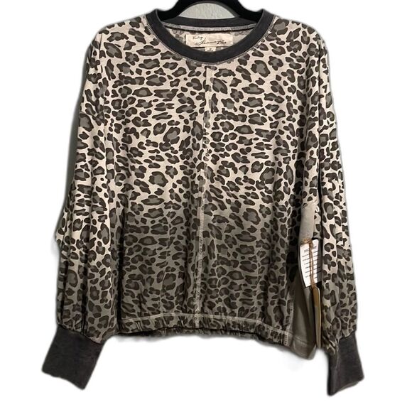 Animal print stretch top Size M - Picture 1 of 7
